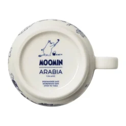 Moomin Arabia Haru Kop 30 cl - Vitroporcelæn - Hvid/blå