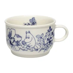 Moomin Arabia Haru Kop 30 cl - Vitroporcelæn - Hvid/blå
