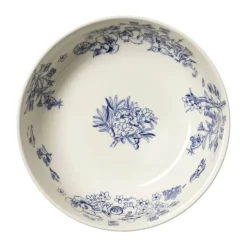 Moomin Arabia Haru Serveringsskål Ø 28 cm - Vitroporcelæn - Hvid/blå