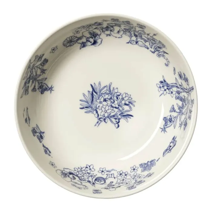 Moomin Arabia Haru Serveringsskål Ø 28 cm - Vitroporcelæn - Hvid/blå