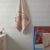 Moomin Arabia Håndklæde - Sniff B 70 x L 140 cm - Bomuld - Beige