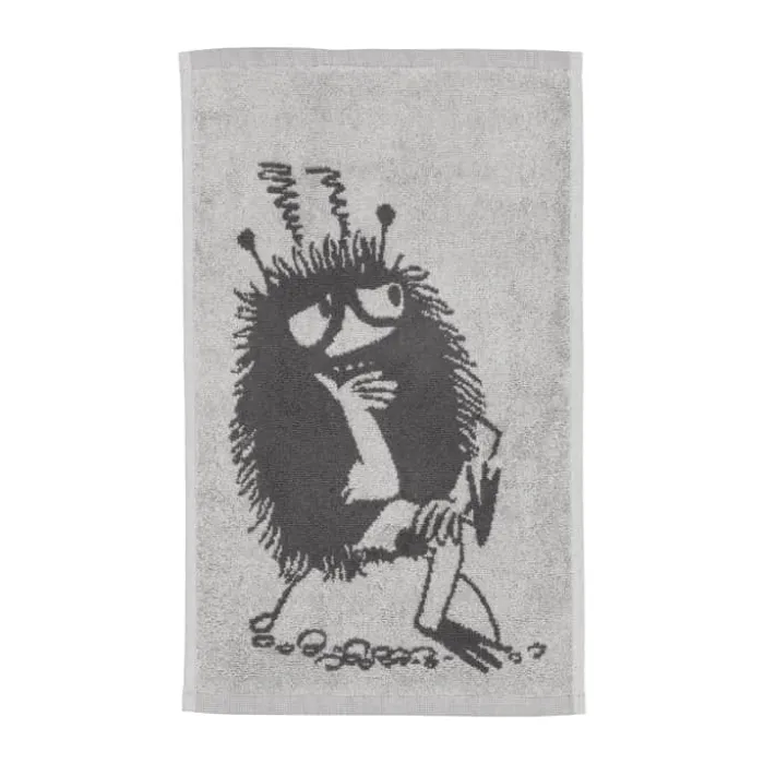 Moomin Arabia Håndklæde - Sniff B 30 x L 50 cm - Økologisk Bomuld - Sort