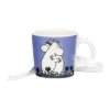 Moomin Arabia Kærlighed Minikrus H 3,1 cm - Vitroporcelæn - Blå