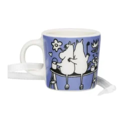 Moomin Arabia Kærlighed Minikrus H 3,1 cm - Vitroporcelæn - Blå