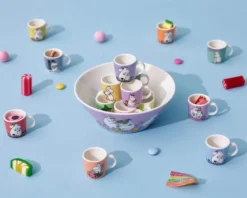 Moomin Arabia Kærlighed Minikrus H 3,1 cm - Vitroporcelæn - Blå