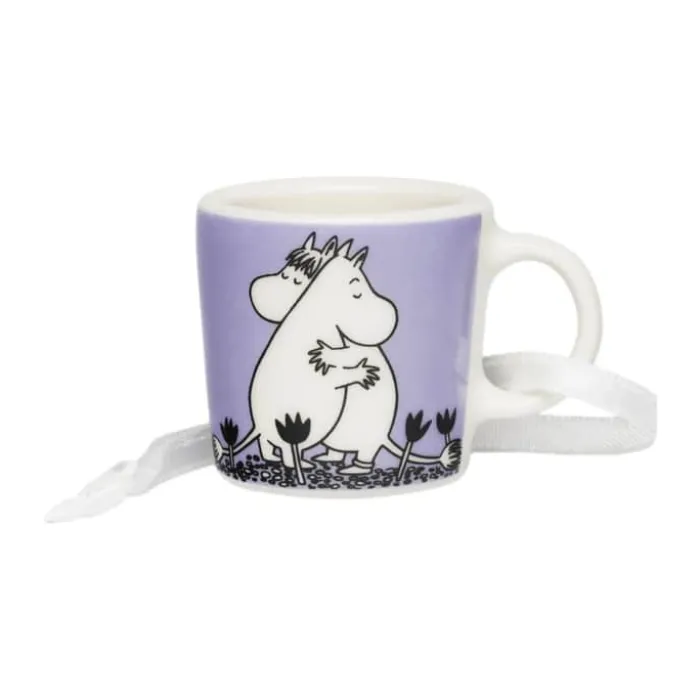 Moomin Arabia Kærlighed Minikrus H 3,1 cm - Vitroporcelæn - Lilla