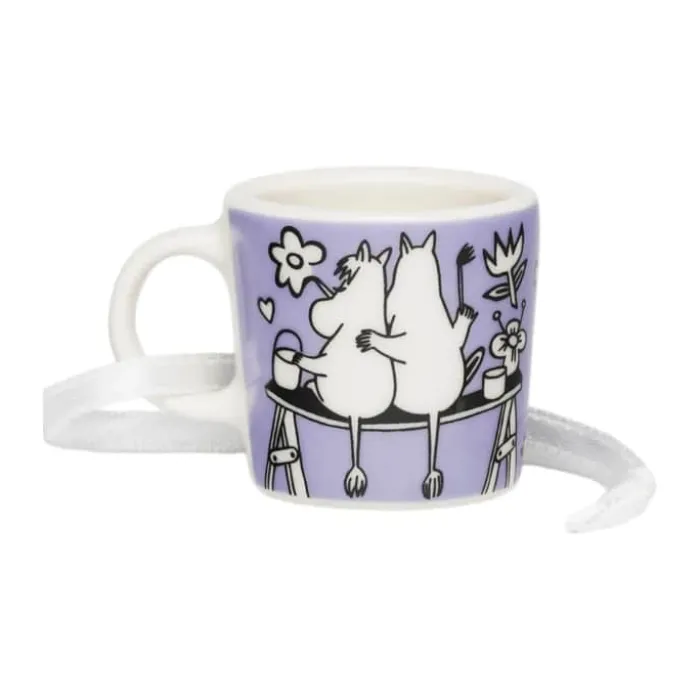 Moomin Arabia Kærlighed Minikrus H 3,1 cm - Vitroporcelæn - Lilla