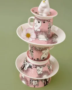 Moomin Arabia Kærlighed 30 år Jubilæumskrus 40 cl - Vitroporcelæn - Lyserød