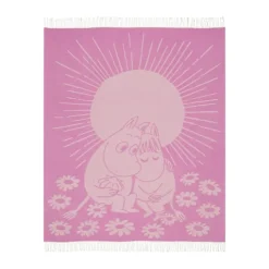 Moomin Arabia Kærlighed Tæppe B 125 x L 170 cm - Bomuld - Lyserød