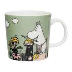 Moomin Arabia Kærlig omsorg Krus 30 cl - Vitroporcelæn - Grøn