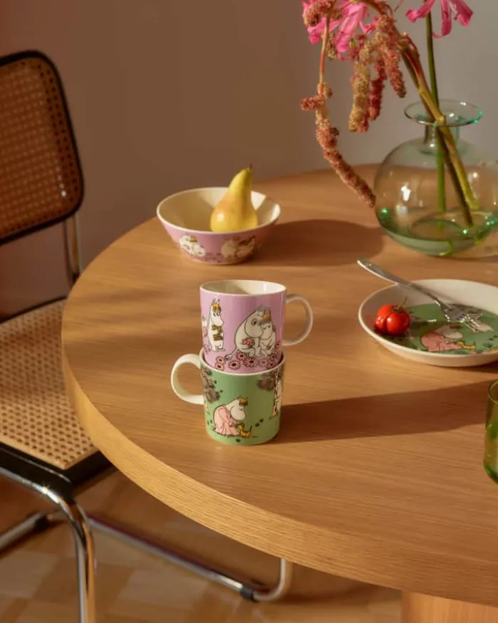 Moomin Arabia Kærlig omsorg Krus 30 cl - Vitroporcelæn - Grøn