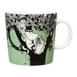 Moomin Arabia Krus 40 cl - Vitroporcelæn - Grøn