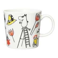 Moomin Arabia Krus - Mumitrold 30 cl - Porcelæn - Hvid