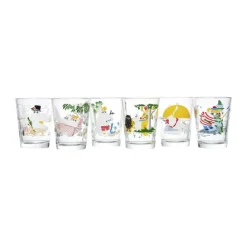 Moomin Arabia Moomin x Iittala Drikkeglas - Havefest 22 cl - Glas - Gul