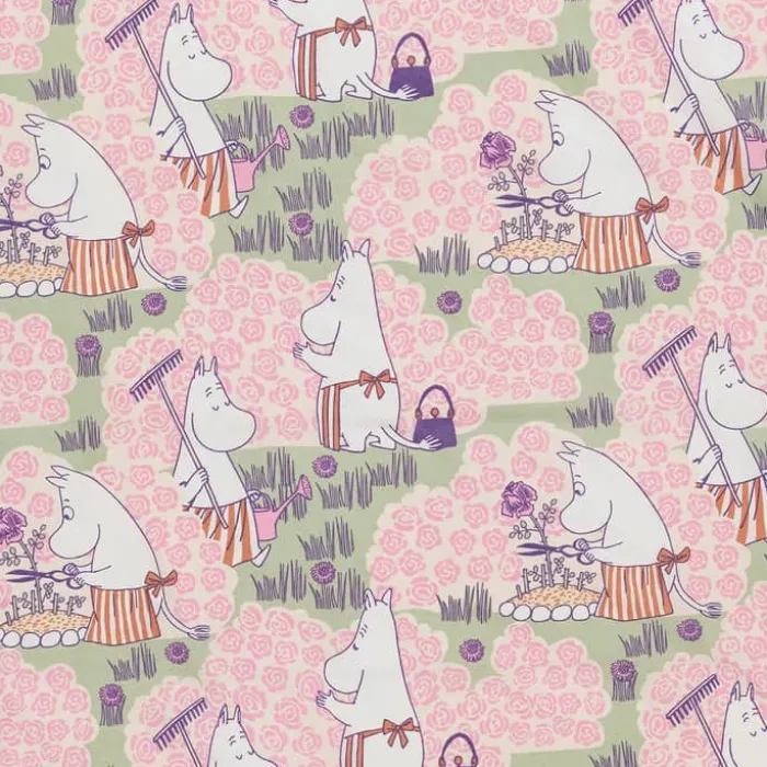 Moomin Arabia Pudebetræk - Rosenhavemønsteret B 50 x L 70 cm - Bomuld - Multifarvet