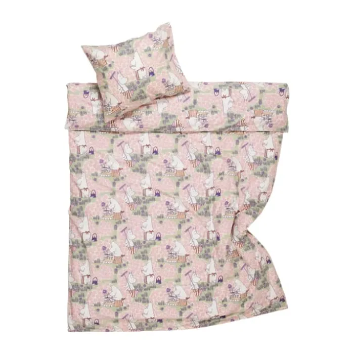 Moomin Arabia Sengetøj - Rosenhavemønsteret B 140 x L 200 cm - Bomuld - Multifarvet