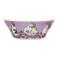 Moomin Arabia Skål - Kærester Ø 15 cm - Vitroporcelæn - Lyserød