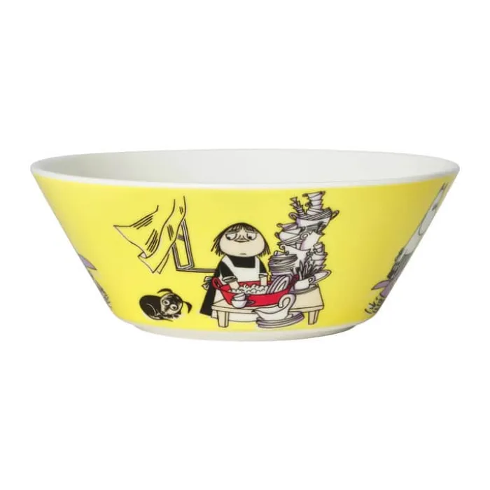 Moomin Arabia Skål - Misabel Ø 15 cm - Vitroporcelæn - Gul