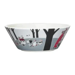 Moomin Arabia Skål - Mumi flytter Ø 15 cm - Vitroporcelæn - Grå