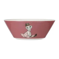 Moomin Arabia Skål - Mymlen Ø 15 cm - Vitroporcelæn - Lyserød