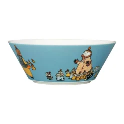 Moomin Arabia Skål - Mymlens mor Ø 15 cm - Vitroporcelæn - Blå