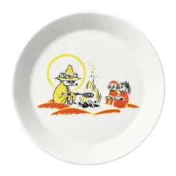 Moomin Arabia Tallerken - Mumrikken Ø 19 cm - Porcelæn - Hvid