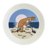 Moomin Arabia Tallerken - Sniff Ø 19 cm - Vitroporcelæn - Blå