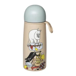 Moomin Arabia Termoflaske - Ferieklar 45 cl - Rustfrit stål - Beige/lysegrå