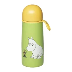 Moomin Arabia Termoflaske - Mumitrolden 45 cl - Rustfrit stål - Grøn/gul
