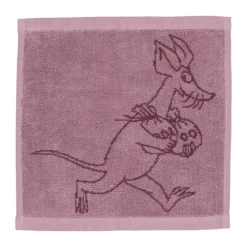 Moomin Arabia Vaskeklud - Sniff B 25 x L 25 cm - Økologisk Bomuld - Rød