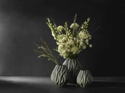 Morsø Flame Vase H 19 cm - Porcelæn - Sort