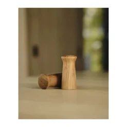 Morsø Kit Strøsæt - 2 dele Ø 7 cm - Certificeret egetræ - Sort