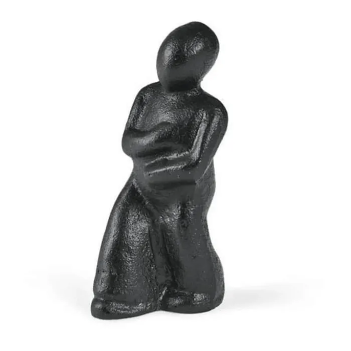 Morsø Skulptur - Mærk efter! Føles det rigtigt, så er det vejen H 13,5 cm - Støbejern - Sort