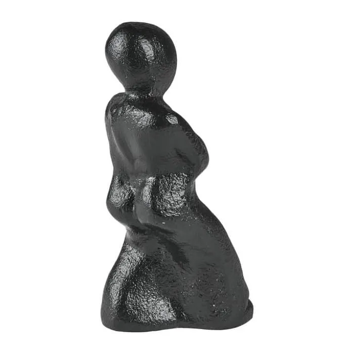 Morsø Skulptur - Mærk efter! Føles det rigtigt, så er det vejen H 13,5 cm - Støbejern - Sort