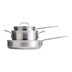 Morsø Suprema Gryde- og Pandesæt - 5 dele Ø 24 cm / 1,8/3,3 liter - Rustfrit stål - Keramisk non-stick belægning