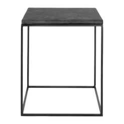 Muubs Bronx Sidebord H 45 x B 40 cm - Jern/kadappa sten - Sort