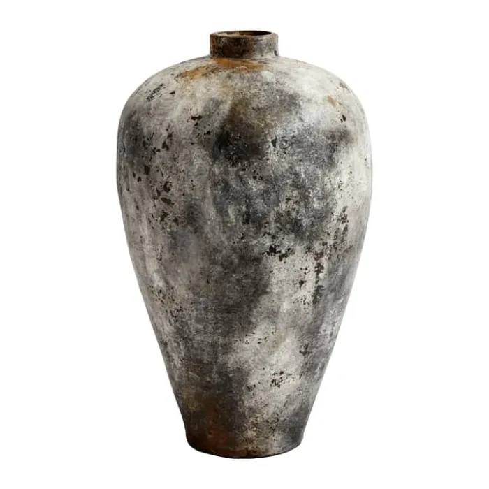 Muubs Echo Krukke Ø 45 x H 80 cm - Terrakotta - Grå