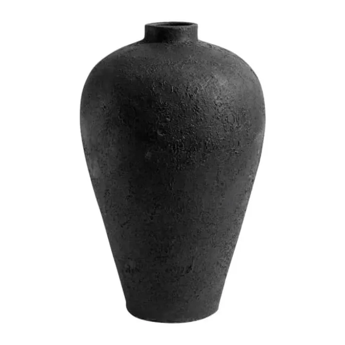 Muubs Luna Krukke Ø 35 x H 60 cm - Terrakotta - Sort