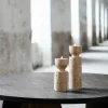 Muubs Minerva Fyrfadsstage - 2 stk. Ø 5,5 cm - Keramik - Creme