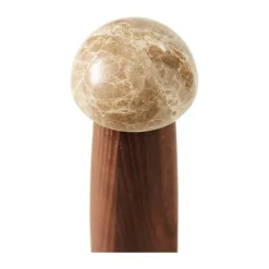 Muubs Yami Kværn H 20 cm - Carboniseret asketre/marmor - Natur