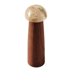 Muubs Yami Kværn H 20 cm - Carboniseret asketre/marmor - Natur