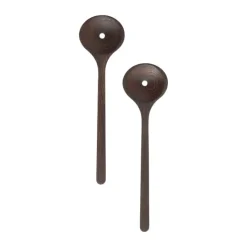 Muubs Yami Salatsæt - 2 dele L 30 cm - Asketræ - Brun