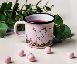 Muurla Moomin Krus - Hug 37 cl - Emaljeret stål - Lyserød