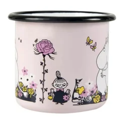 Muurla Moomin Krus - Hug 37 cl - Emaljeret stål - Lyserød