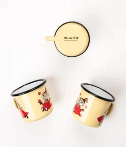 Muurla Moomin Krus - Little My Retro 25 cl - Emaljeret stål - Gul