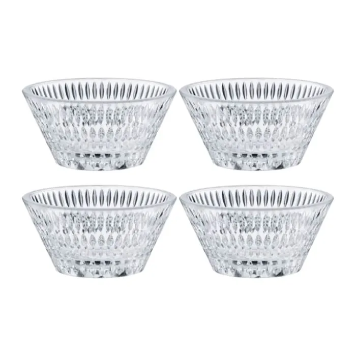 Nachtmann Ethno Skål - 4 stk. Ø 11 cm - Kystalglas - Klar