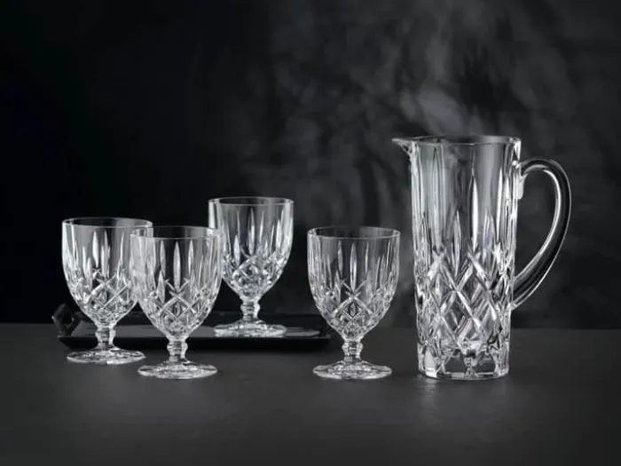 Nachtmann Noblesse kande og glas sæt 100/35 cl - Krystalglas - Klar