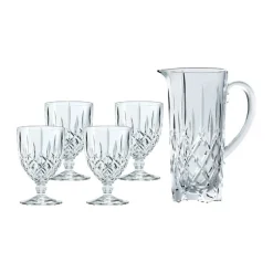 Nachtmann Noblesse kande og glas sæt 100/35 cl - Krystalglas - Klar