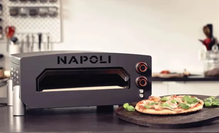Napoli Elektrisk Pizzaovn B 57,4 x H 23 x D 47 cm - max. 2000 watt - Grå
