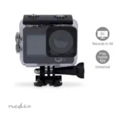 Nedis Dual Screen Action Kamera 5K - 16 MP billedopløsning - 128 GB